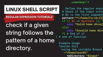 Linux shell script using regex to check if a given string follows the pattern of a home directory