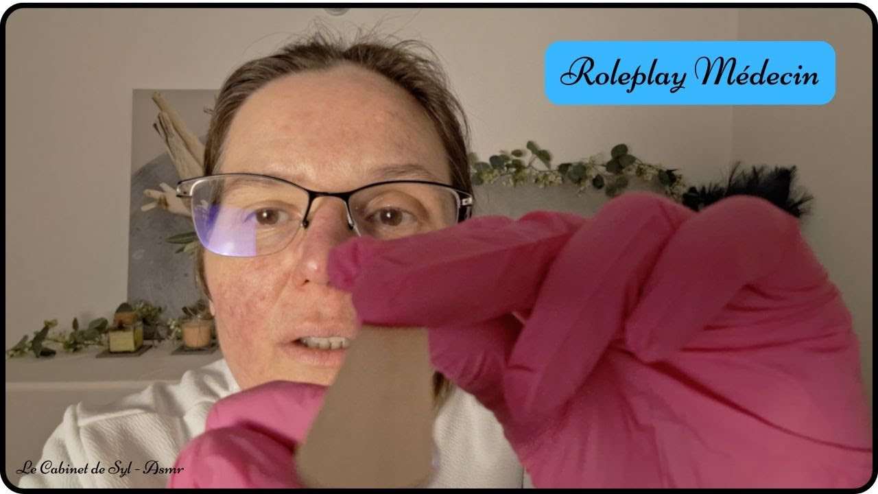 Asmr - Roleplay médecin - je vous ausculte pour un mal de gorge (chuchotement)