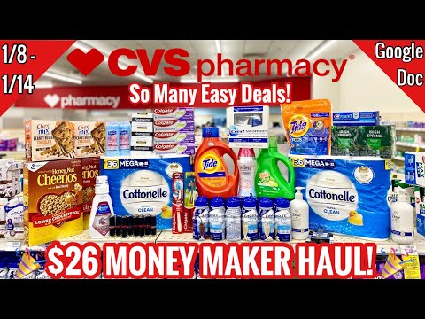 CVS Free & Cheap Couponing Deals & Haul | 1/8 – 1/14 | Beauty Money Makers! | Newbie Friendly