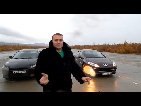 Peugeot 407 160 hp vs Mitsubishi Lancer 10 150 hp