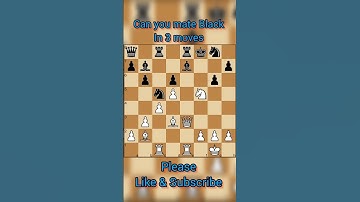 || Mate in 3|| #shorts #chess  #checkmate #learnchess  #tactics   #chessforbeginners #chesstricks