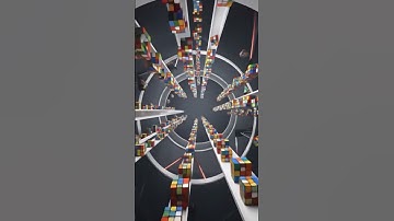 Rubik Cube Tunnel #satisfying #loop #animation #oddlysatisfying