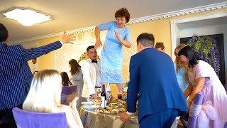 Танцы на столах. Татарская свадьба