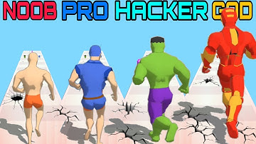 NOOB vs PRO vs HACKER vs GOD - Mashup Hero