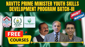 FREE COURSES BY PRIME MINISTER YOUTH SKILLS DEVELOPMENT PROGRAM BATCH-III (NAVTAC) IN HASNA WELFARE