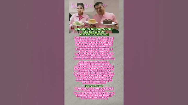 Ashanty Resmi Tutup 15 Gerai Toko Kue Lumiere, Alami Masalah Internal #ashanty