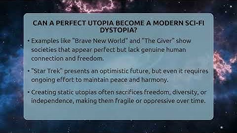 Can A Perfect Utopia Become A Modern Sci-Fi Dystopia? - The SciFi Reel