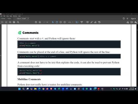 Video - 02 | Comments | Python (Unit 09) | A/L ICT