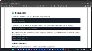 Video - 02 | Comments | Python (Unit 09) | A/L ICT