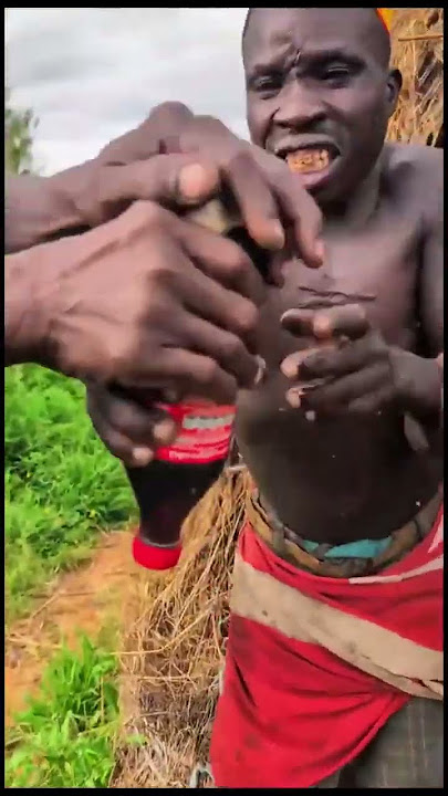 'Hadzabe Tribe Tries Coca-Cola for the First Time! 🥤🌍'