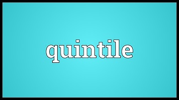 Quintile Meaning