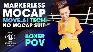 Markerless MOCAP from Video with No Mocap Suit for MetaHuman ~ BOXER POV using Move.Ai