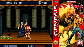 Splatterhouse 3 (1993 / Sega Genesis) Beat Em Up Classic -  Intro/Opening Gameplay