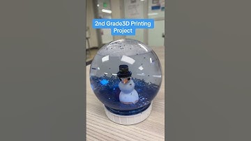 Inspiring classroom project: 3d printed snow globes! #stem #steam