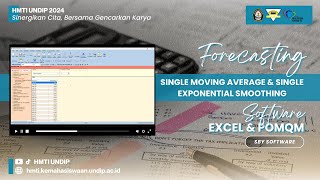 SBY SOFTWARE: FORECASTING SINGLE MOVING AVERAGE DAN SINGLE EXPONENTIAL SMOOTHING