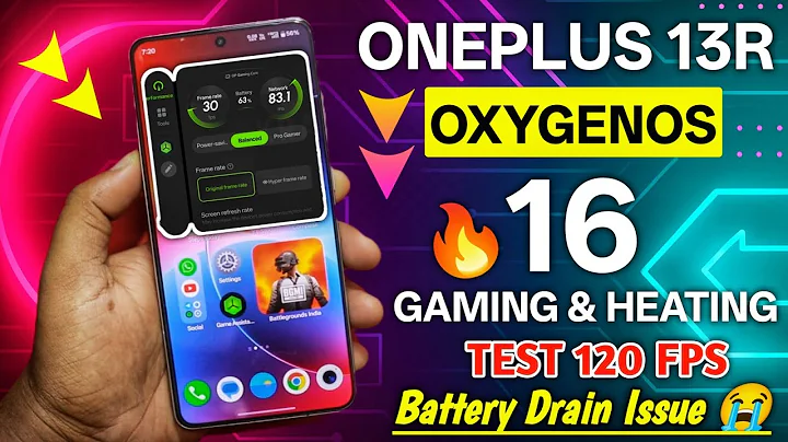 OnePlus 13R Gaming Test After OxygenOS 16 Update 🔥 Heating, FPS Drop & Performance Check!