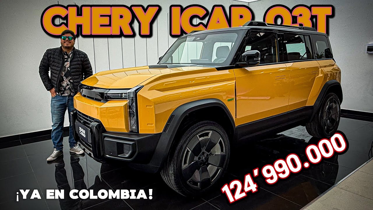 ¡LLEGÓ A COLOMBIA! 🇨🇴 Nuevo Chery iCar 03T🔥Precio, Autonomía de +800 km y Primer Vistazo