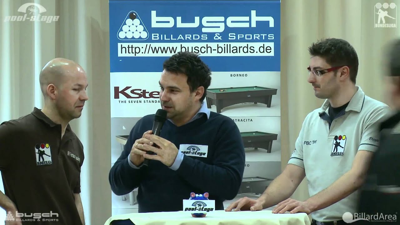 Interview Leisen (Trier) - Jahnke (Straubing), Pool Billard Bundesliga
