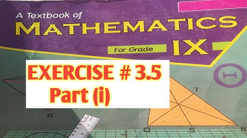 Mathematics 9th class || mathematics with us Kpk board classes  EXERCISE  # 3.5  Question 1