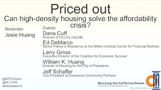 Priced out: Can high-density housing solve the affordability crisis? (KPCC Forum Series)