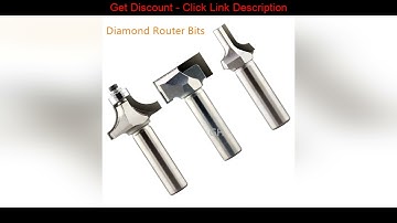 Review Diamond wood milling cutter Chamfer Round Router Bits Woodworking tools Trimming Engraving C
