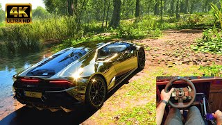 Lamborghini Huracán EVO - Forza Horizon 5 (Steering Wheel + Shifter) Gameplay