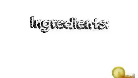 Procedure text: how to make lemon ice tea