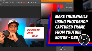 How To Make Thumbnails with Photoshop From YouTube Live Stream Using OBS