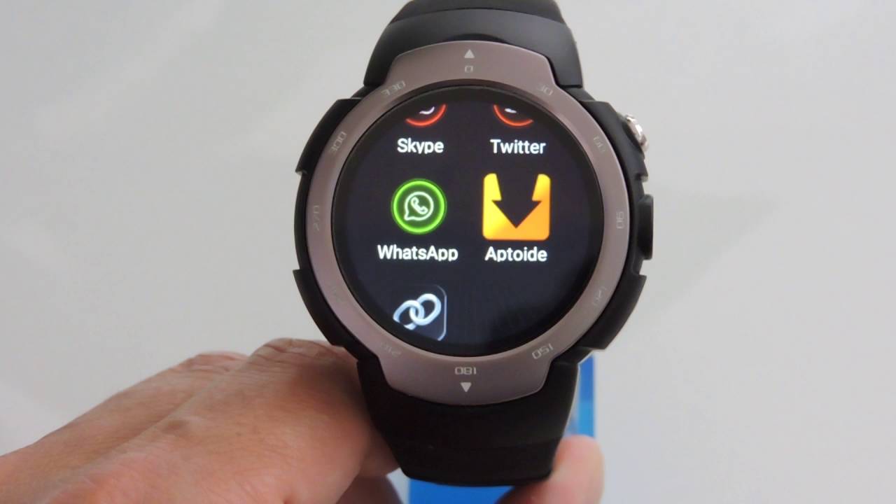 "Awatch Stratosphere" Android 5.1 Smartwatch phone (3G) round display & camera