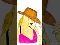 🤠 Cowgirl Vibes Only | Satisfying Marker Coloring ASMR #Shorts