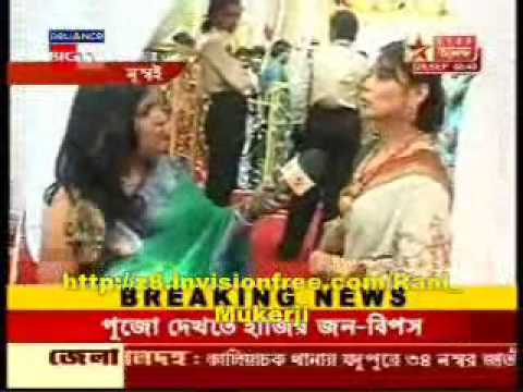 Rani ,Kajol ,Bipasha ,John at Durga astami festival (ananda)