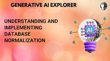 Understanding and Implementing Database Normalization