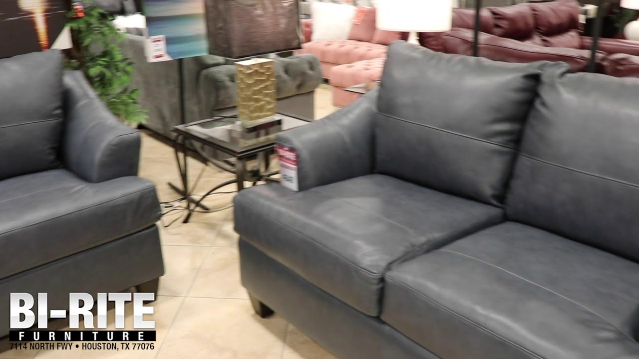 Blue Leather Touch Living Room Set Youtube
