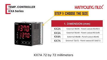 How to Choose KXA Series Temperature Controller | Hanyoung Nux