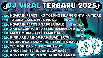 DJ TIKTOK TERBARU 2025🎵DJ NGAPAIN REPOT-KO TOLONG BILANG CINTA KA TIDAK🎵DJ TABOLA BALE X PICA PICA 2
