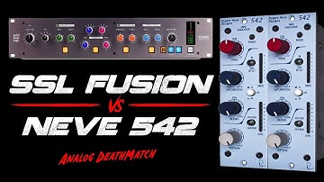 Neve 542 vs SSL Fusion: Mix & Mastering Analog Deathmatch