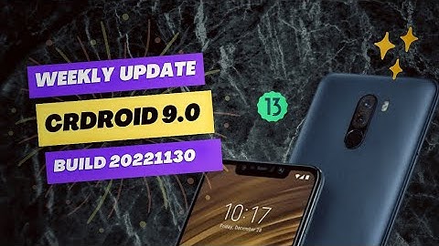 crDroid v9.0 WEEKLY UPDATE | Build 20221230 | Android Custom Rom | Android 13 | Avnesh Verma