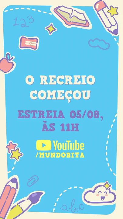 Tá chegando clipe novo! Aqui vai um trechinho de "O recreio começou"! ??
