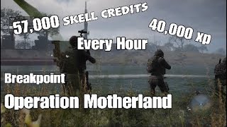 New Ghost Recon Breakpoint 57k Skell credits/40k XP farm per hour #OperationMotherland 06/11/21
