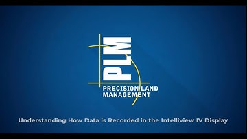Understanding how data is recorded in the Intelliview IV Display