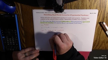 Real World Modelling (Exponentials), Scenario E