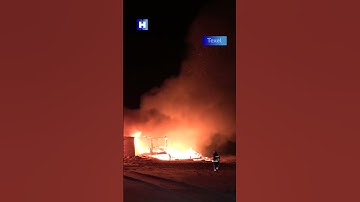Strandtent Texel volledig in de as gelegd
