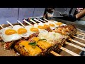 오픈 한달만에 대박난! 일본식 철판 계란 핫도그 (오코노미야끼) japanese style egg hotdog (okonomiyaki) - korean street food