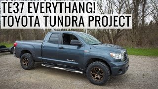 The first upgrades on our toyota tundra complete transform its
appearance, 18x9 +0 offset volk te37 wheels and 33-inch toyo open
country atii extreme tires. ...