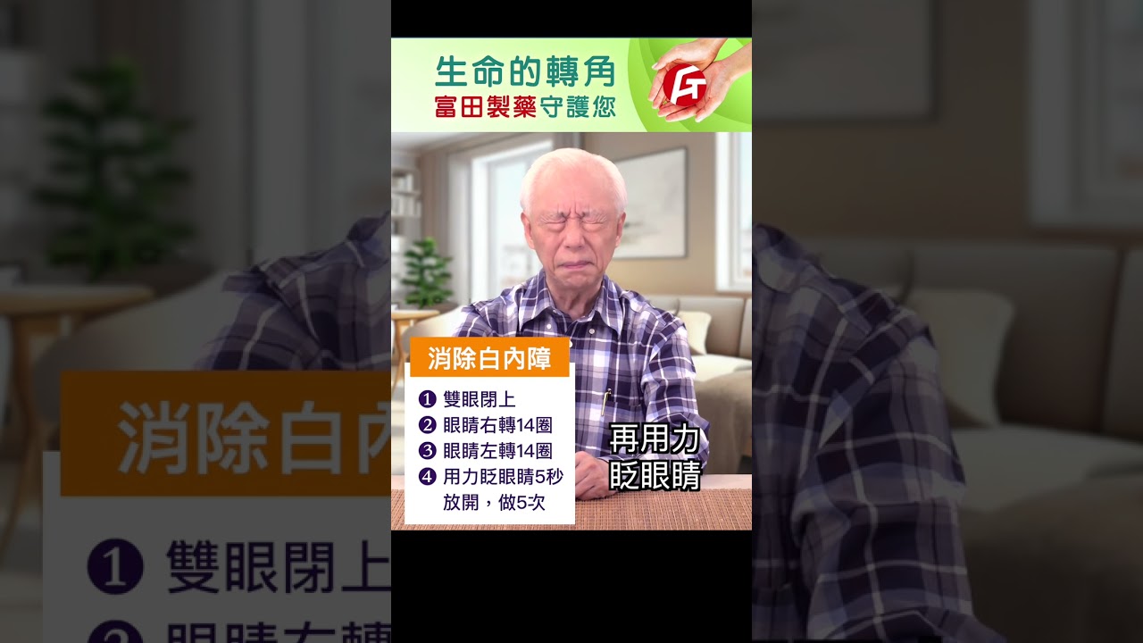 【中醫護眼操 逆轉白內障 (上)】#近視 #眼鏡