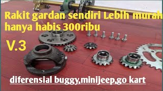 HANYA Rp.300 RIBU,MERAKIT GARDAN/DIFERENSIAL GOKART,MINIJEEP,BUGGY MURAH,MUDAH,ASSEMBLETHE AXLE.