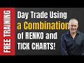How to day trade using a combination of Renko and Tick charts