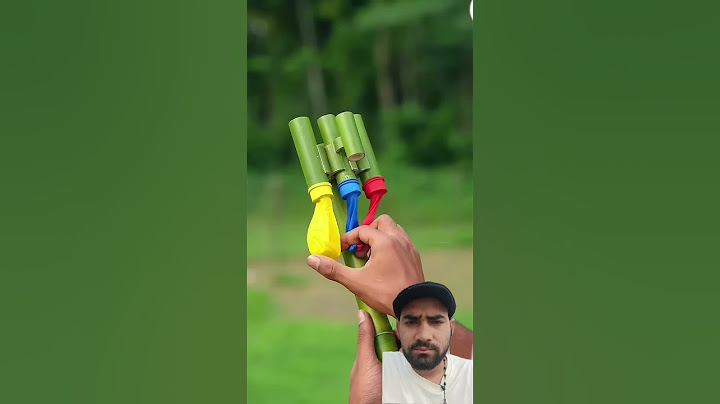 DIY Bamboo Creations with three Clour Balloone using Slingshots #Bamboo #Diy #Slingshots #shorts