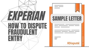 I Dispute an Experian Report: Fraudulent Account Removal - How to Write an Identity Theft Letter