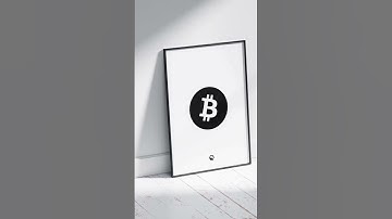Bitcoin Logo Poster White | BTC Wall Art | Crypto Art & Bitcoin Socks